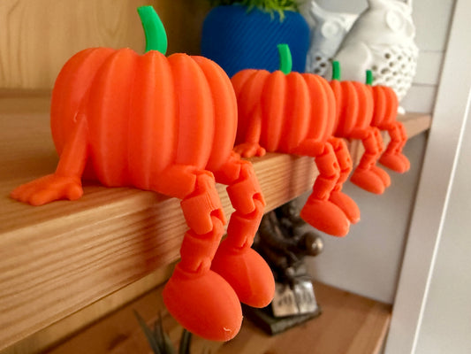 Articulated Pumpkin Set of 4 (Shelf Sitter)