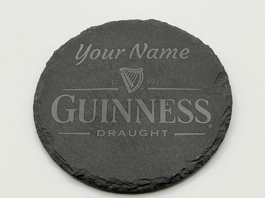 Personalised Guinness Slate Coaster
