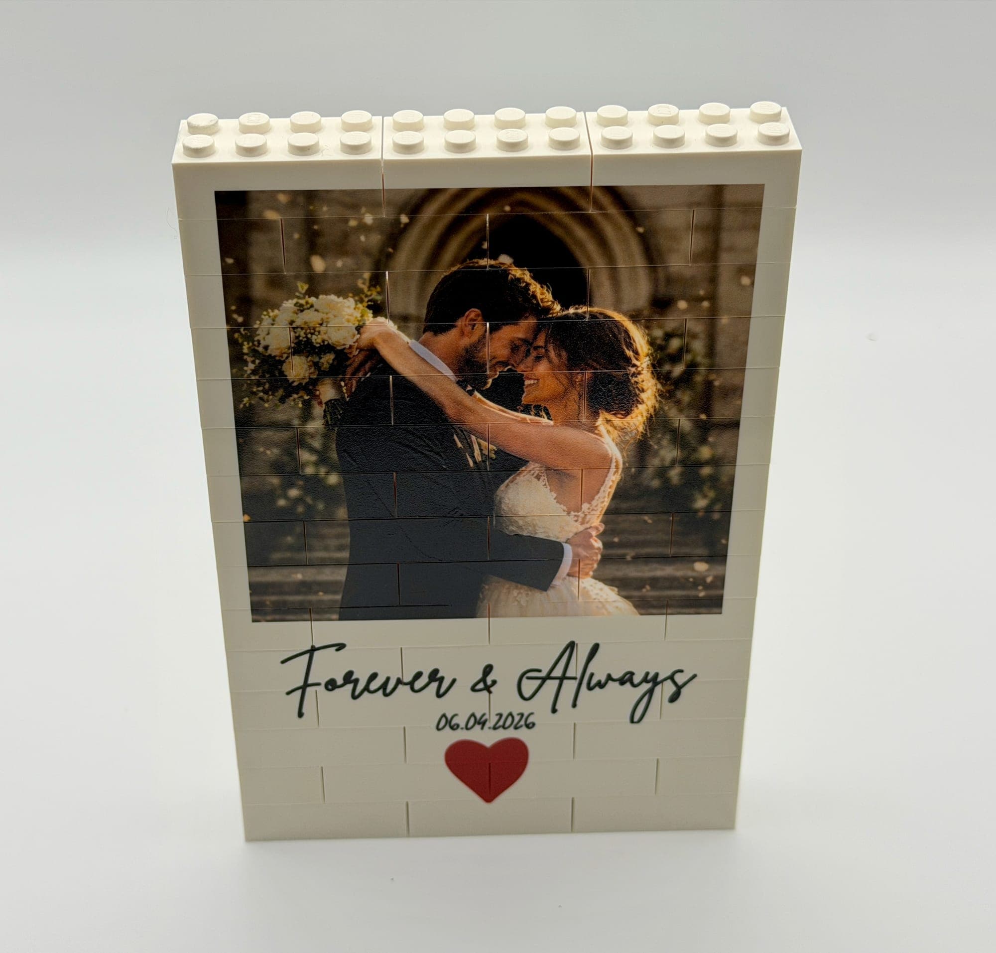 Personalised Photo Frame – Building Brick Photo Block