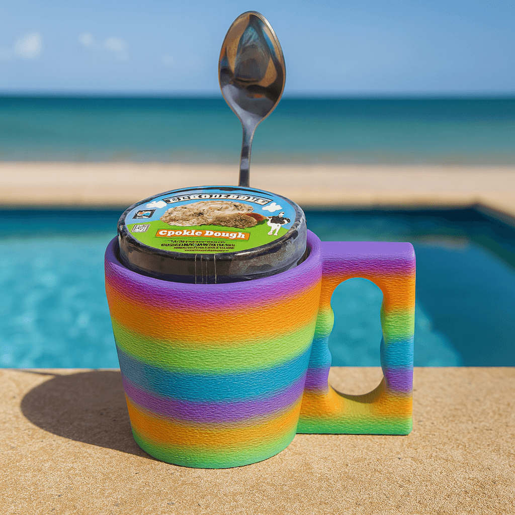 3D Printed Ice Cream Pint Holder