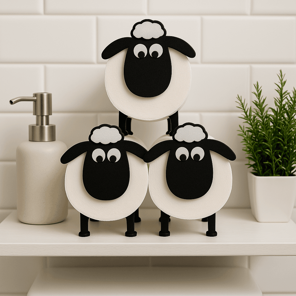 Funny Sheep Toilet Paper Roll Holder
