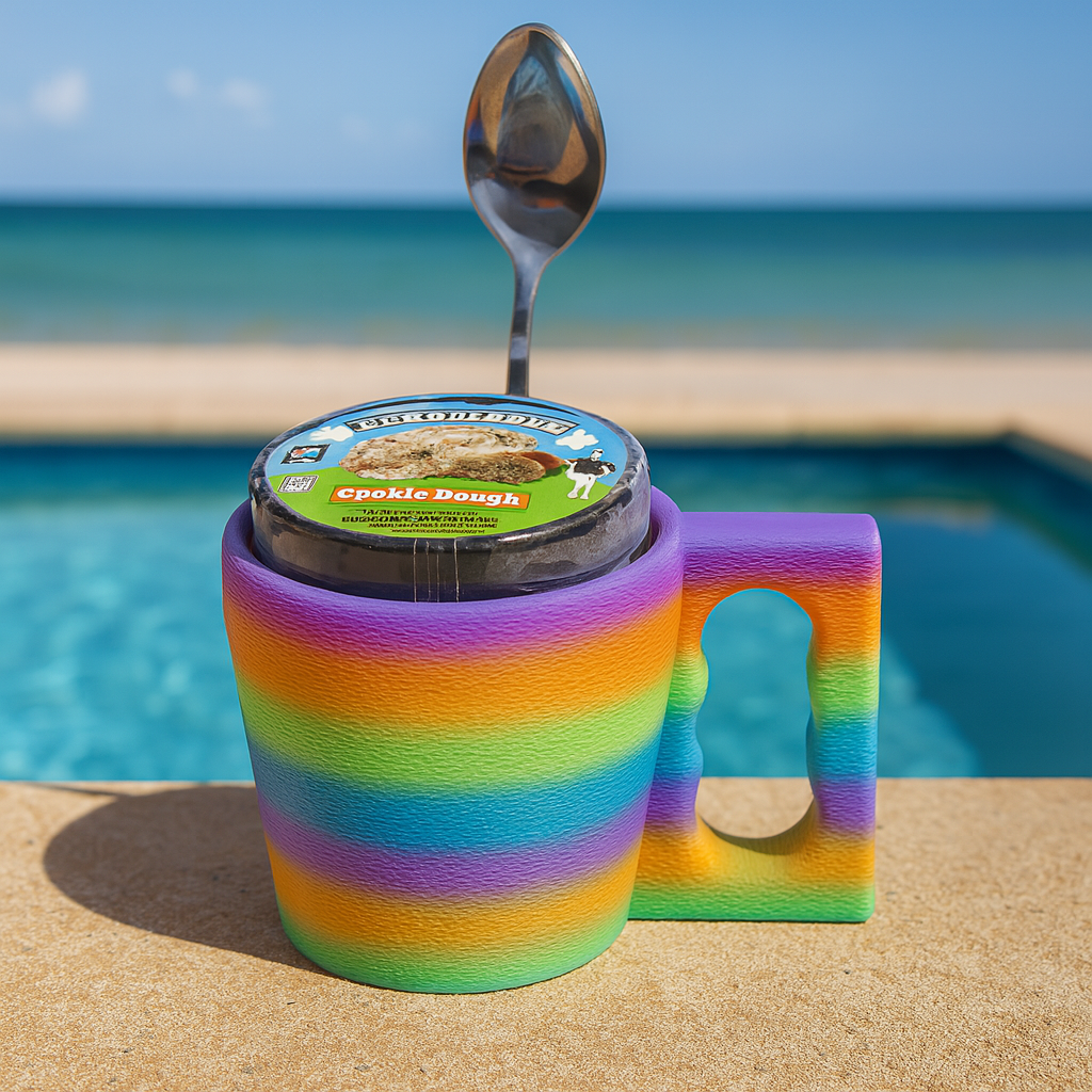 3D Printed Ice Cream Pint Holder