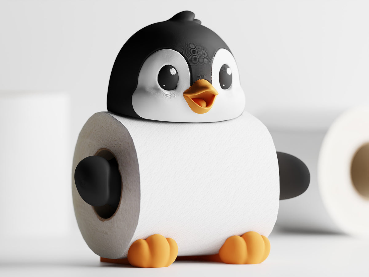 Tuxo the Penguin Toilet Roll Holder