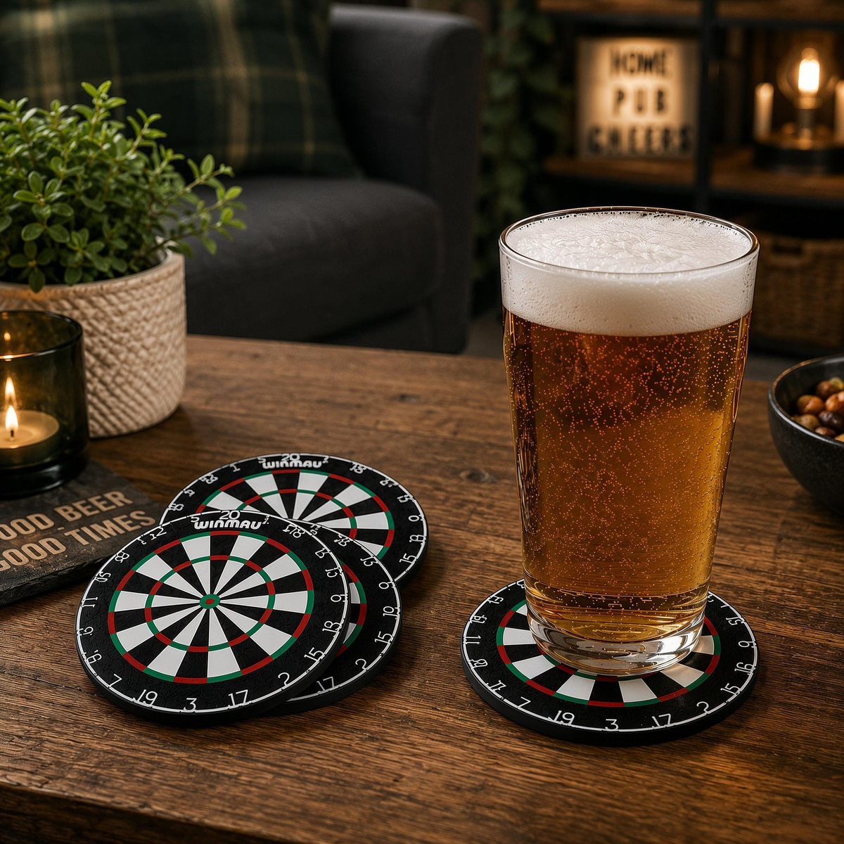 Dartboard Drinks Coasters (Set of 4)
