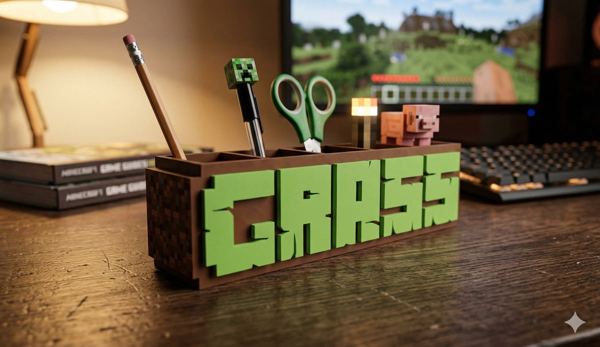 Personalised Pixel Name Pen Holder