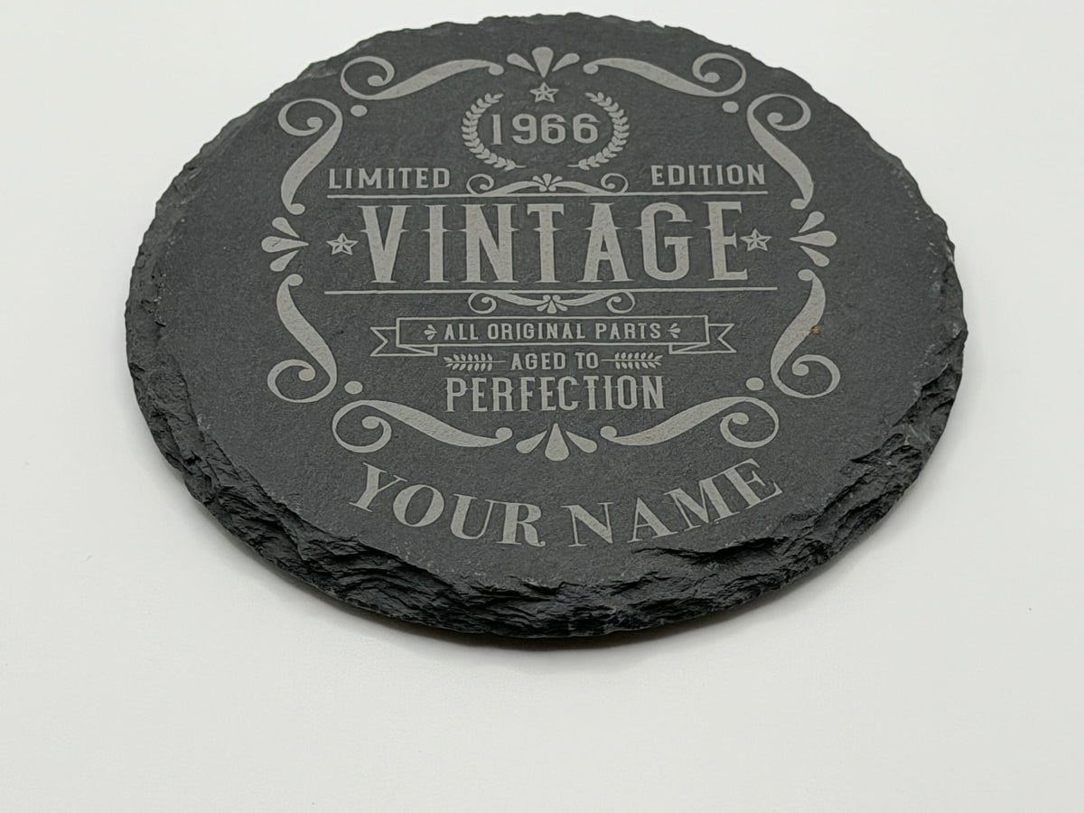 50th Birthday Slate Coaster — view 4