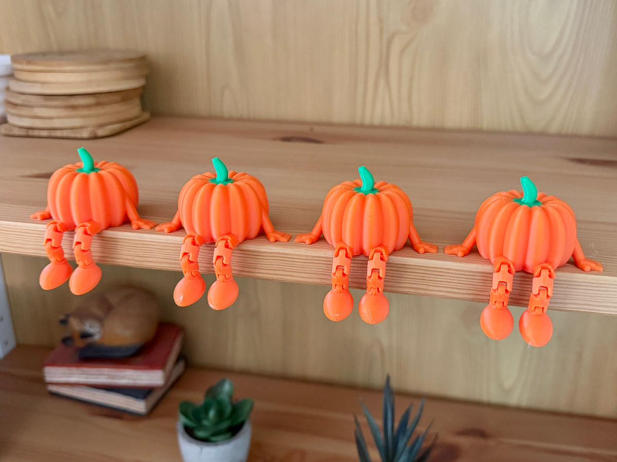 Articulated Pumpkin Set of 4 (Shelf Sitter)