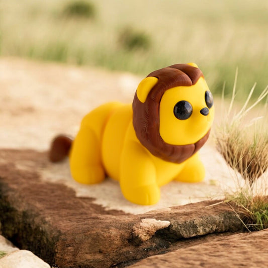 3D Printed Baby Lion Fidget Toy