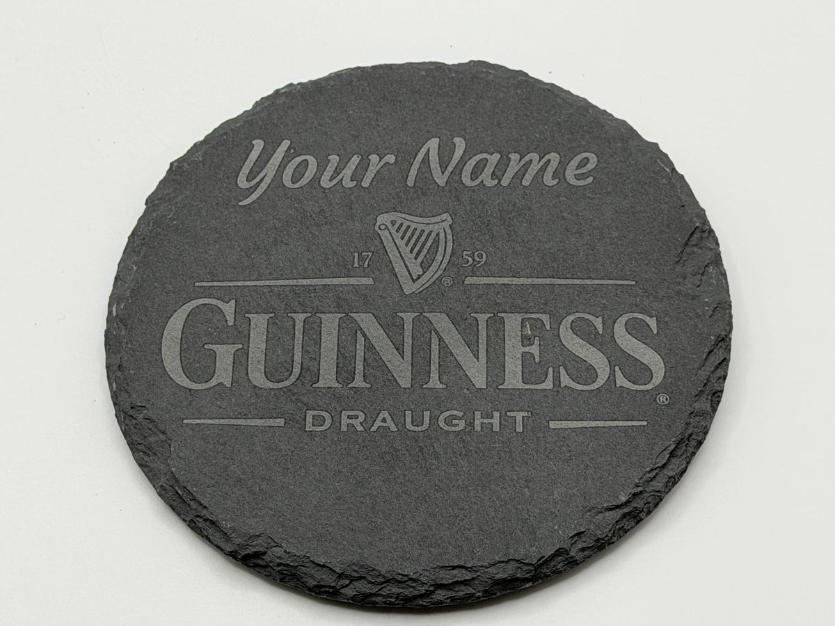Personalised Guinness Slate Coaster