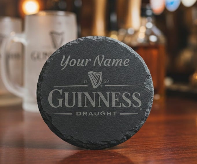 Personalised Guinness Slate Coaster