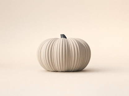 Bone white pumpkin bowl