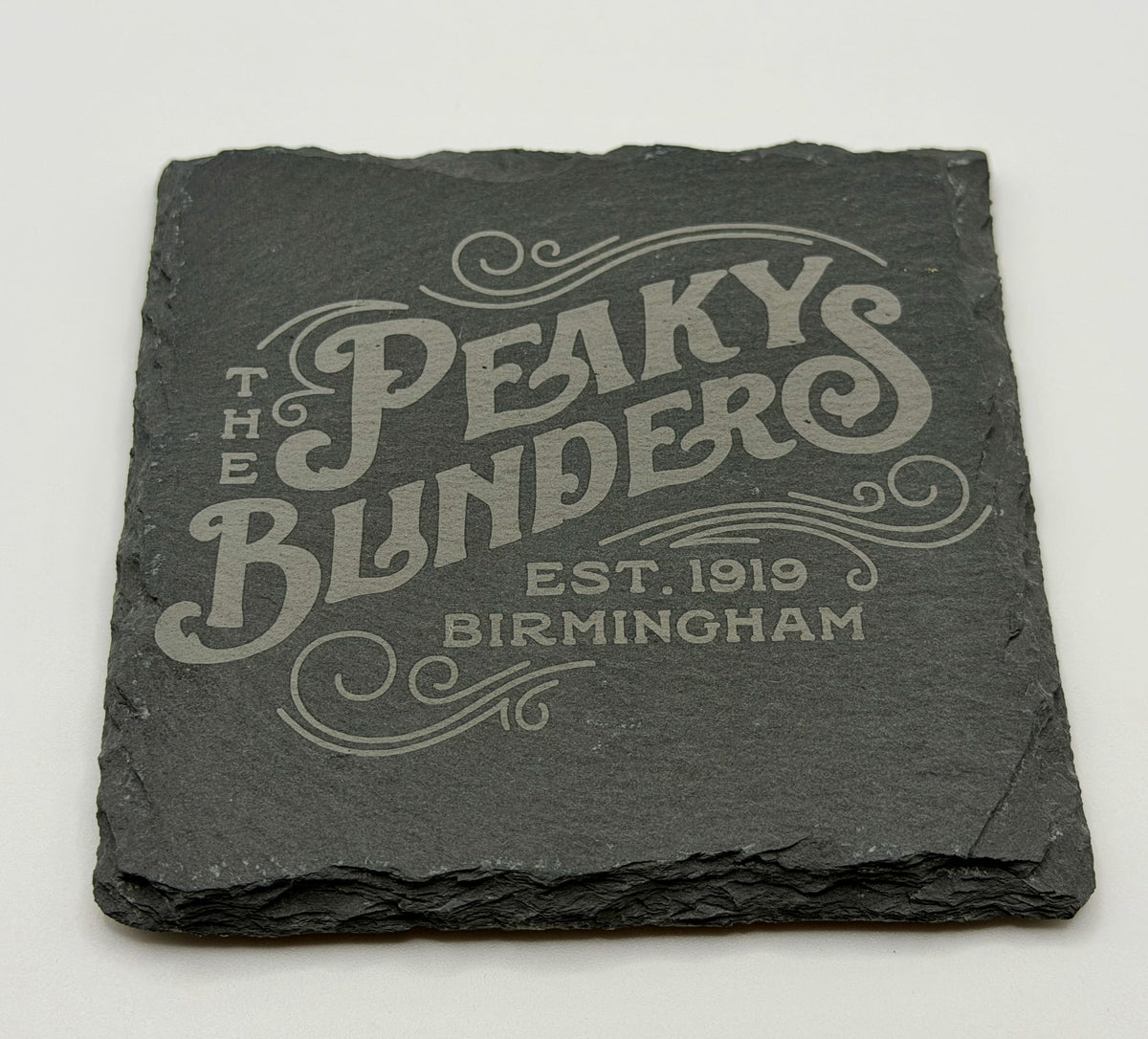 Peaky Blinders Laser Engraved Slate Coaster