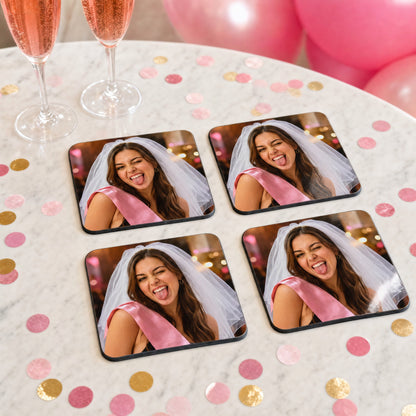 Hen party photo beer mats