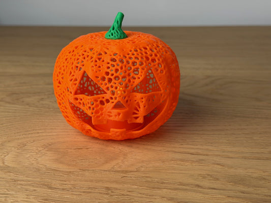 Pumpkin Lantern with Flickering LED Light — view 2