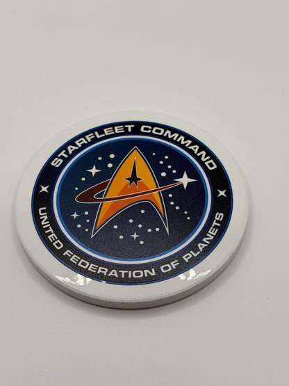 Starfleet Command Ceramic Coaster