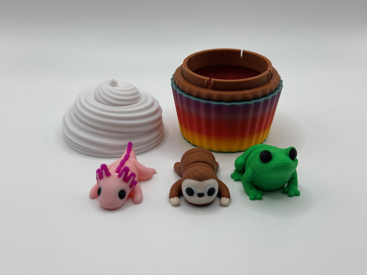 Surprise Cupcake with Fidget Animal Toys